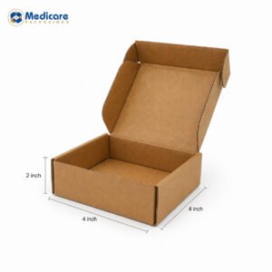 Brown Flap Box 4 x 4 x 2 Inch – Pack of 25 Pcs