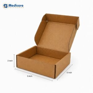 Brown Flap Box 5 x 5 x 2 Inch – Pack of 25 Pcs