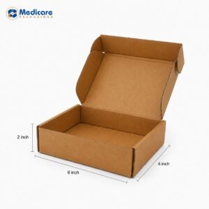 Brown Flap Box 6 × 4 × 2 Inch – Pack of 25 Pcs
