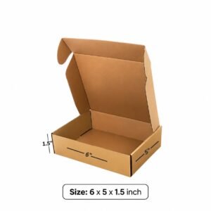 3 Ply Brown Flap Corrugated Box – 7 × 5.5 × 2 Inch