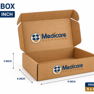3 Ply Brown Flap Corrugated Box 9x6x3 Inch - PACK OF 20 pcs